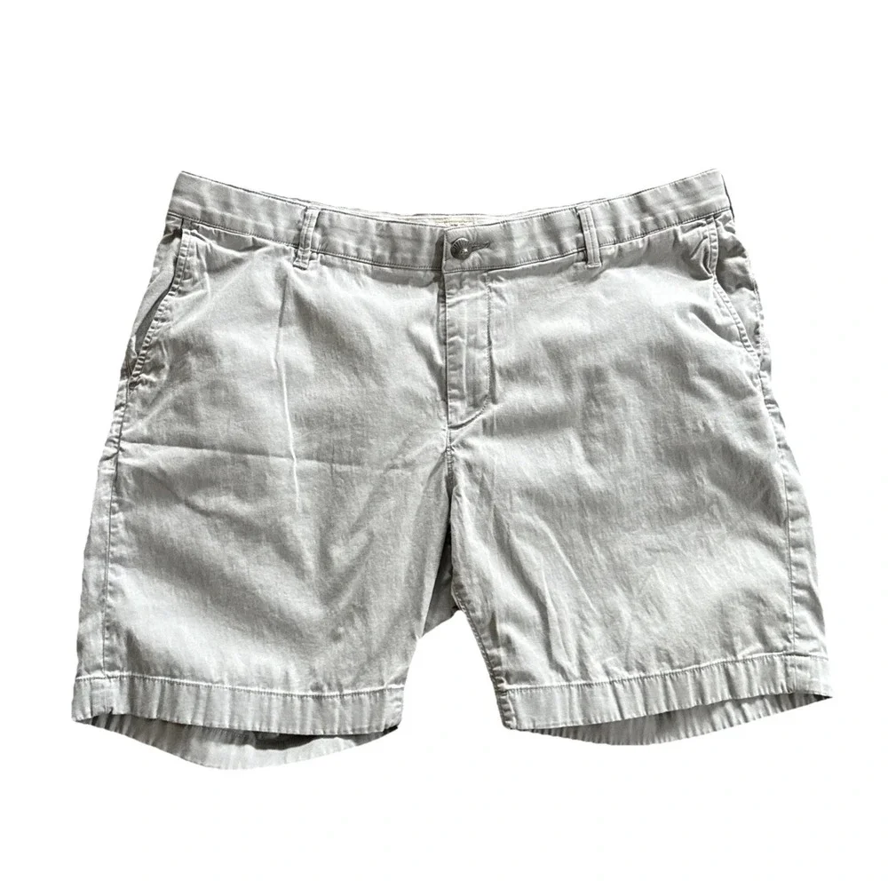Faherty Shorts Men's 38 Gray Chino Stretch 7.5